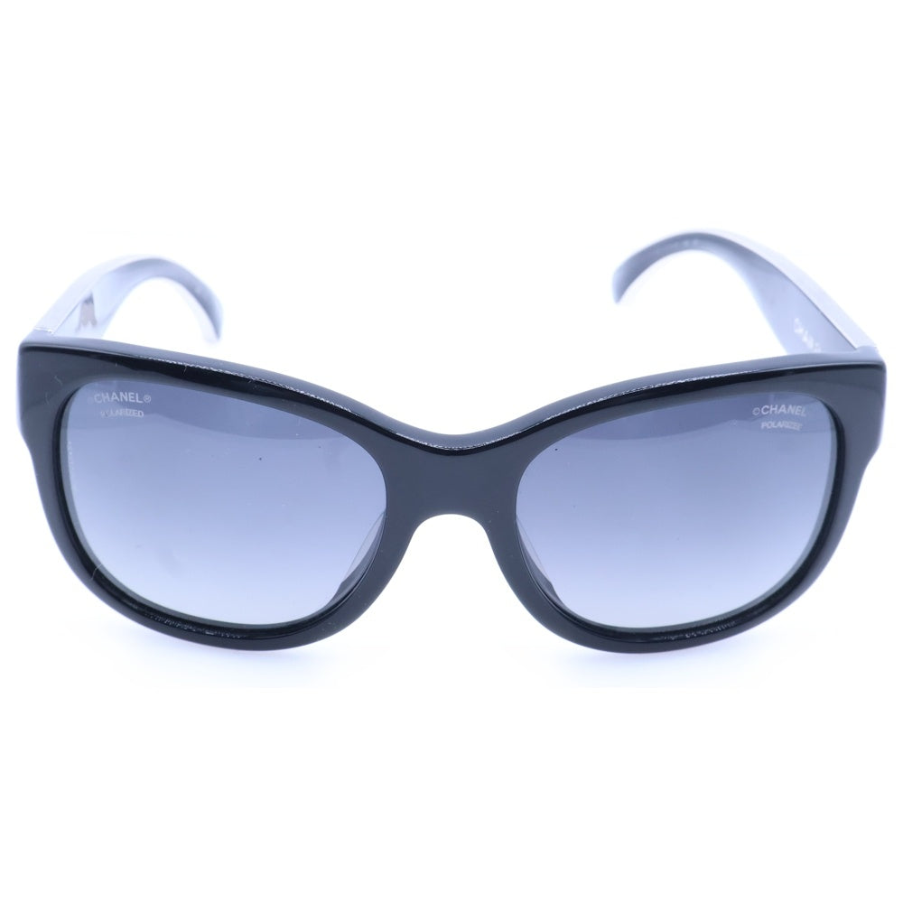 CHANEL(シャネル) サイドロゴ カラーレンズ ウェリントンサングラス メガネ ブラック C501 S8