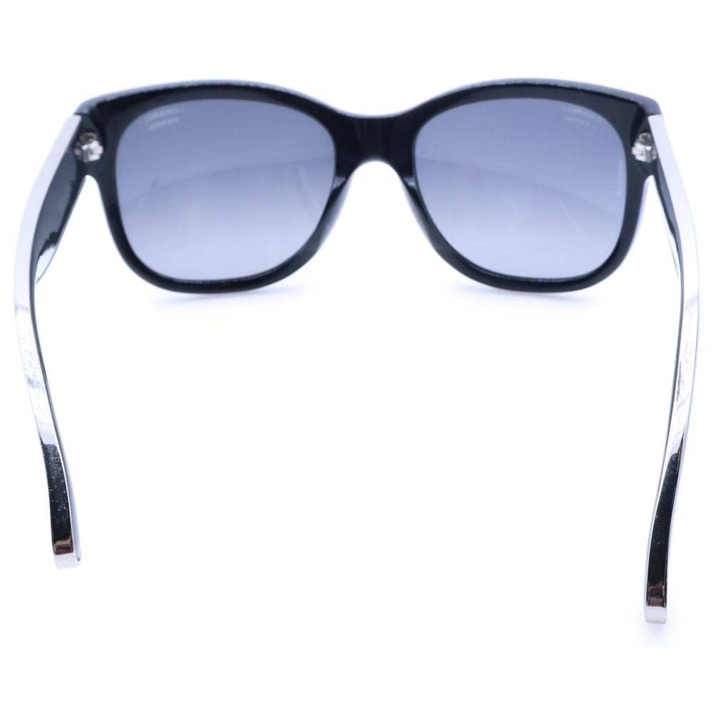 CHANEL(シャネル) サイドロゴ カラーレンズ ウェリントンサングラス メガネ ブラック C501 S8