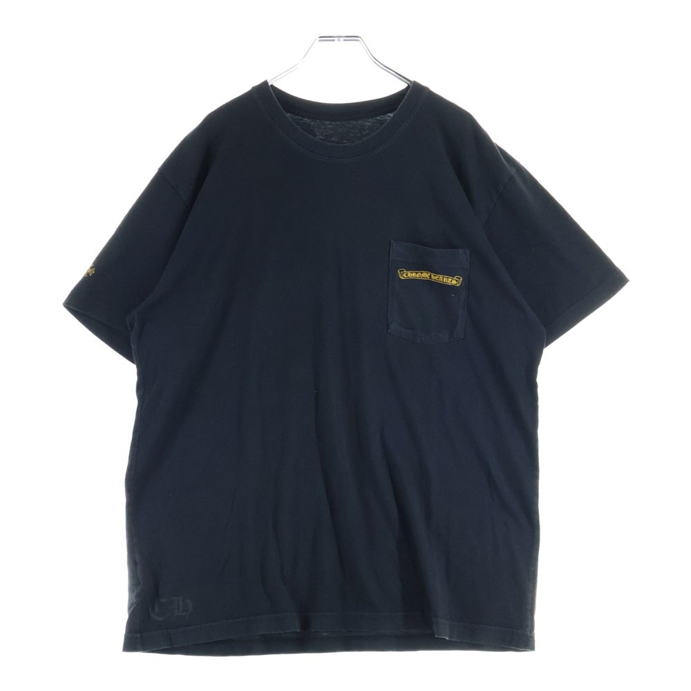 CHROME HEARTS(クロムハーツ) CH PLUS S/S TEE CHプラス サークルロゴ 半袖Tシャツカットソー ブラック/イエロー
