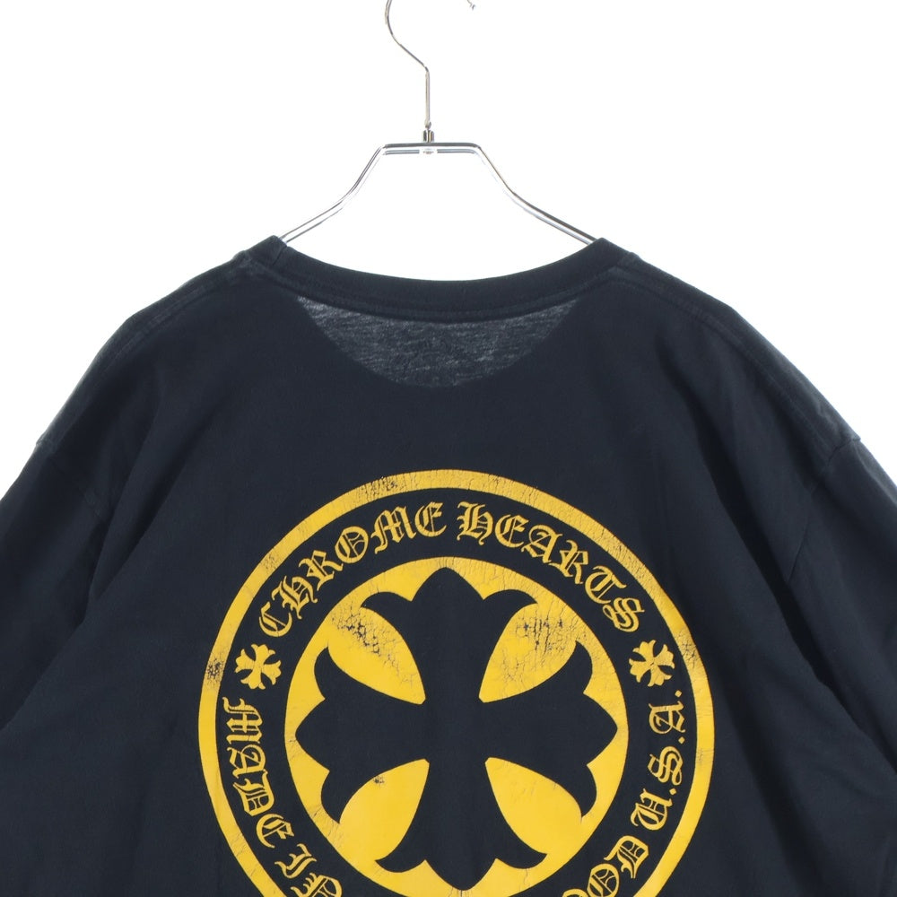 CHROME HEARTS(クロムハーツ) CH PLUS S/S TEE CHプラス サークルロゴ 半袖Tシャツカットソー ブラック/イエロー