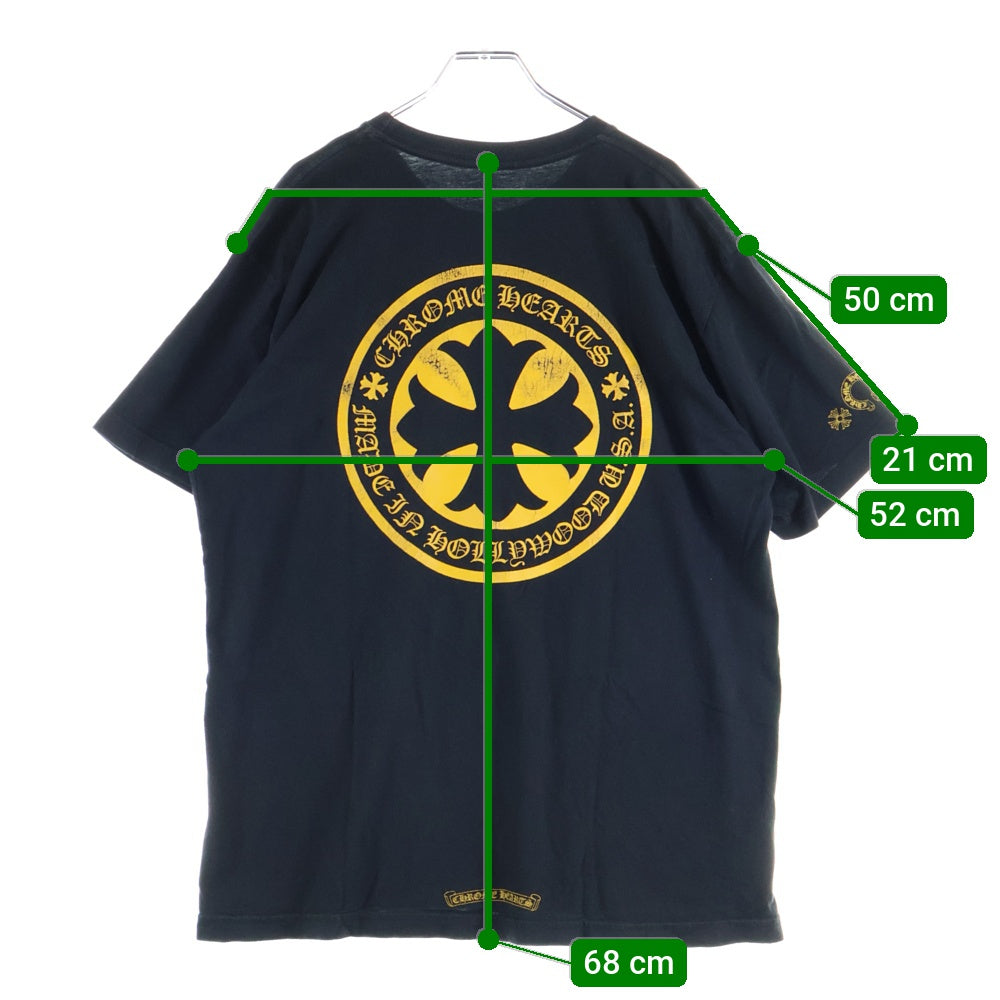 CHROME HEARTS(クロムハーツ) CH PLUS S/S TEE CHプラス サークルロゴ 半袖Tシャツカットソー ブラック/イエロー