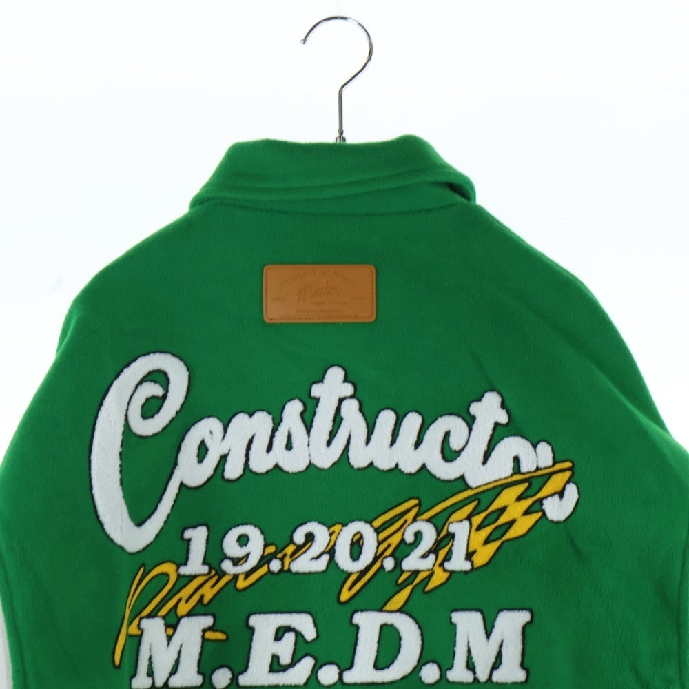 MR.ENJOY DA MONEY(ミスター エンジョイ ダ マネー) ミスターエンジョイダマネー 3TH ANNIVERSARY STADIUM JACKET MEDM00213 3周年記念 スタジアムジャケット スタジャン グリーン/ホワイト