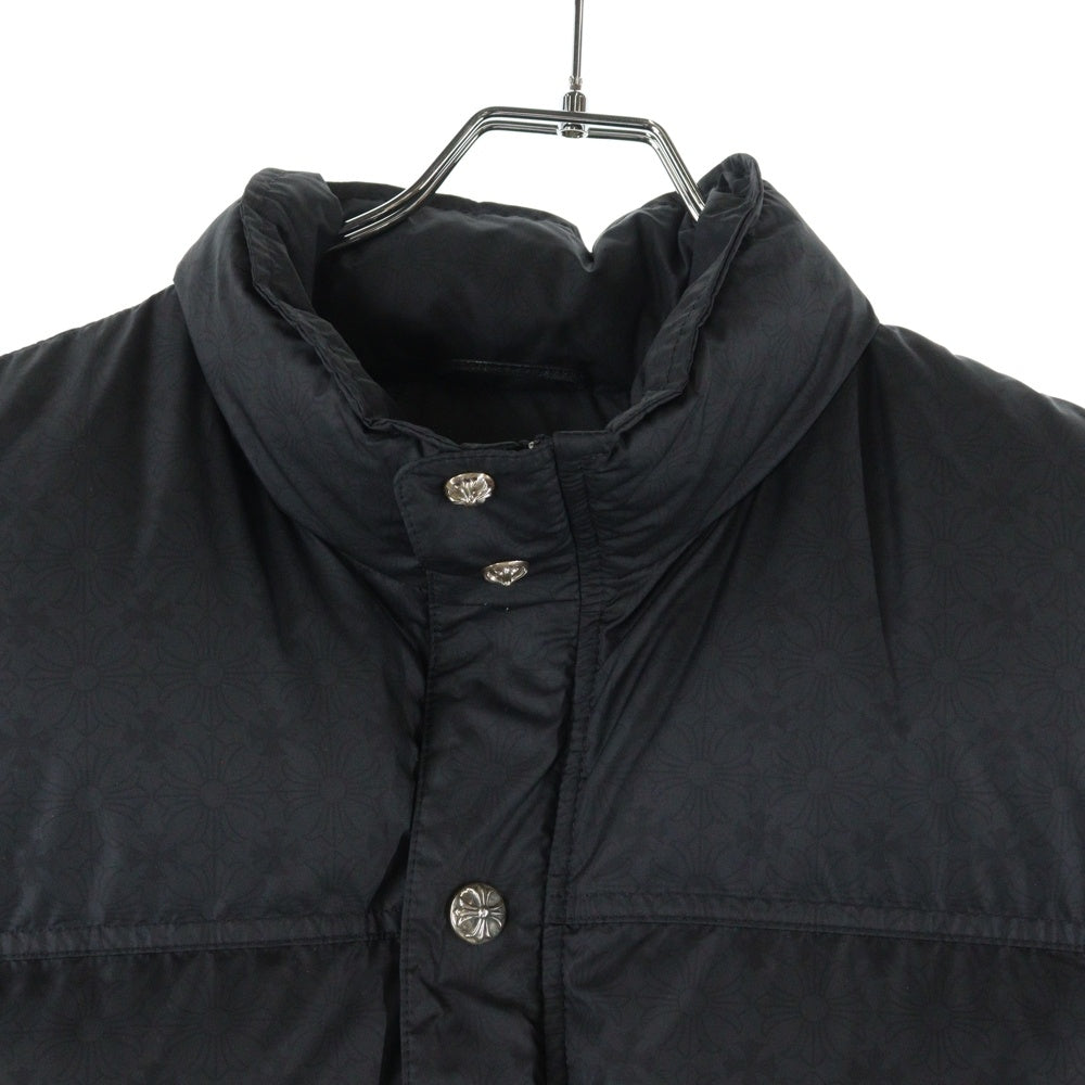 CHROME HEARTS(クロムハーツ) STIFF V2 FBRC CHプラス 総柄クロスボールボタン ダウンジャケット ブラック