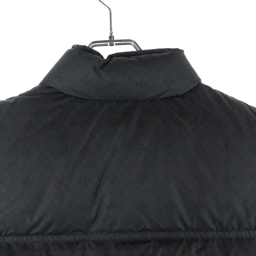 CHROME HEARTS(クロムハーツ) STIFF V2 FBRC CHプラス 総柄クロスボールボタン ダウンジャケット ブラック