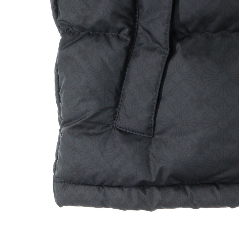 CHROME HEARTS(クロムハーツ) STIFF V2 FBRC CHプラス 総柄クロスボールボタン ダウンジャケット ブラック