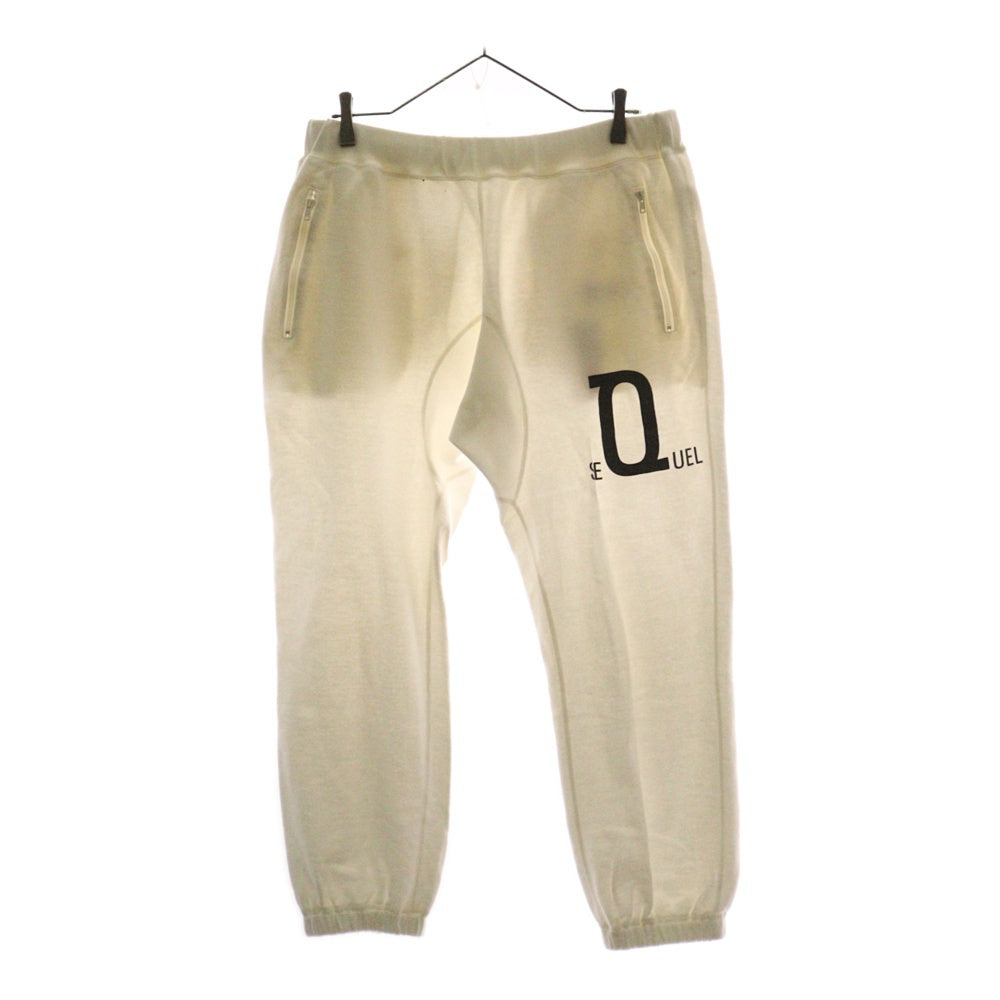 SEQUEL(シークエル) 20AW フロントロゴ イージースウェットパンツ ホワイト SQ-20AW-PT06