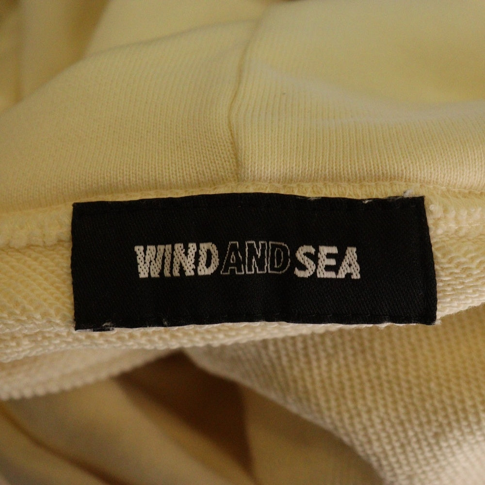 WIND AND SEA(ウィンダンシー) CASETIFY Hoodie フロントロゴ プルオーバーパーカー クリーム