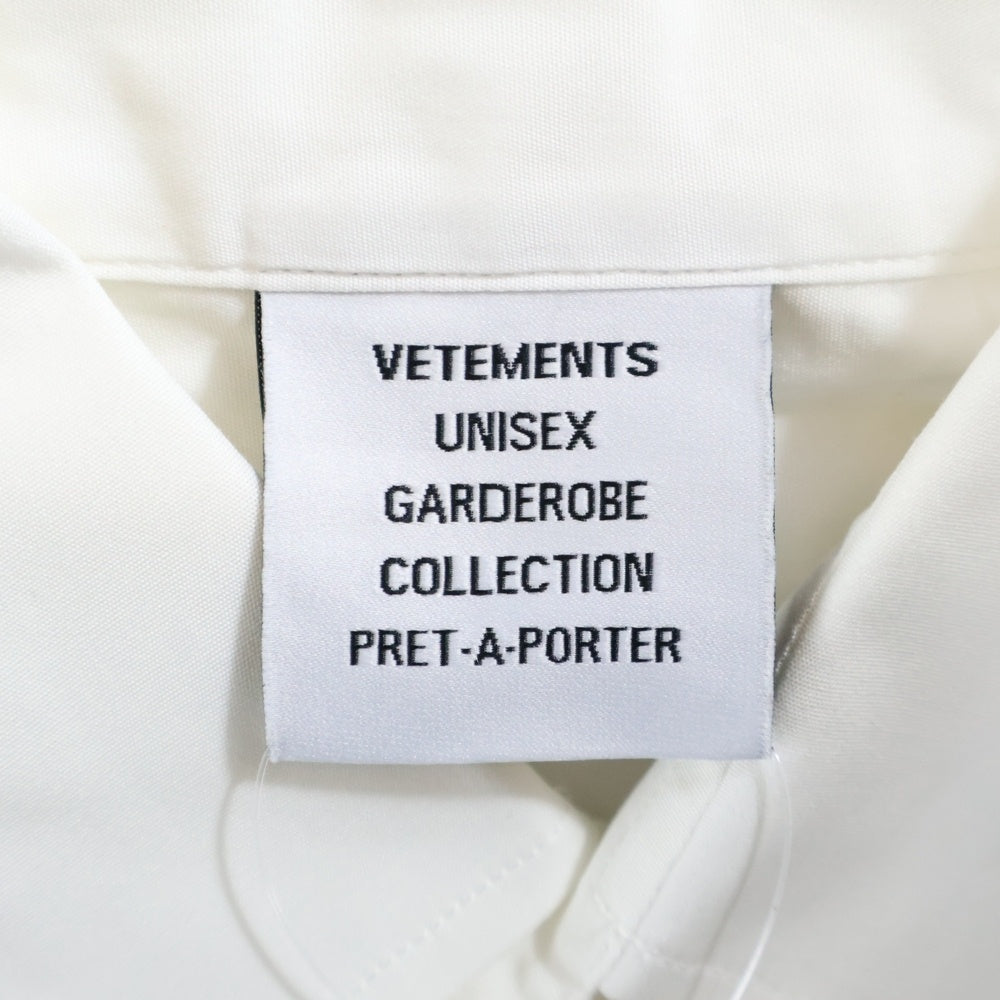 VETEMENTS(ヴェトモン) 23AW バックロゴプリント 長袖シャツ UE63SH191W