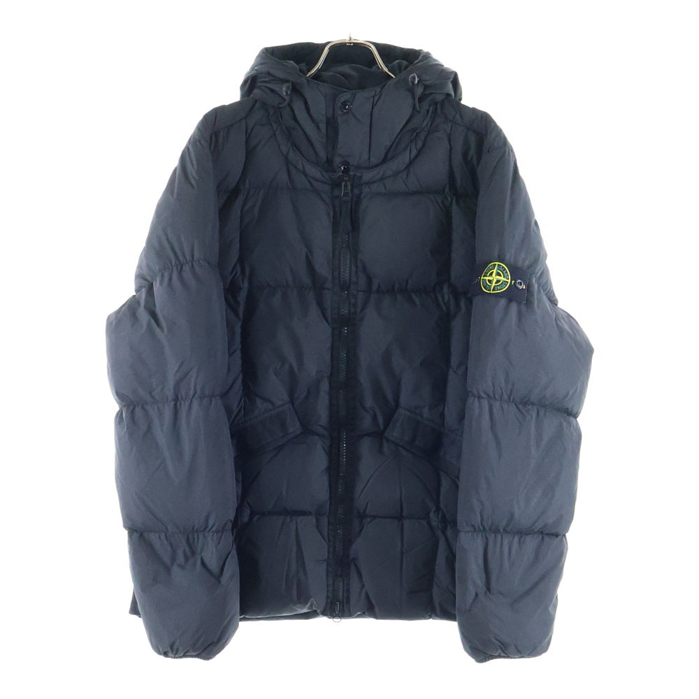 STONE ISLAND(ストーンアイランド) 19AW Garment Dye Down Jacket 711540223 ガーメントダイ ロゴワッペン ダウンジャケット ブラック