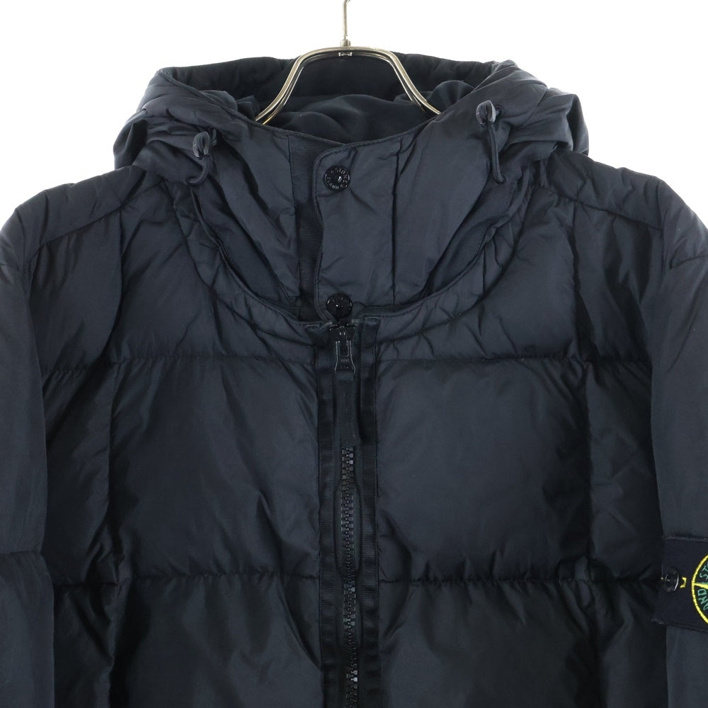 STONE ISLAND(ストーンアイランド) 19AW Garment Dye Down Jacket 711540223 ガーメントダイ ロゴワッペン ダウンジャケット ブラック