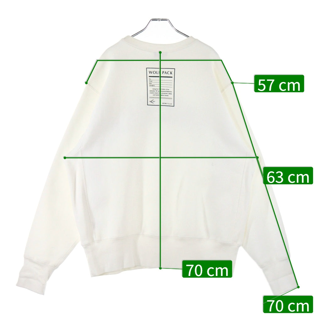 CAMBER(キャンバー) × WP WORLD GREATS S2 CREWNECK SWEAT フロントロゴプリント クルーネックスウェットトレーナー ホワイト WP10-CS01