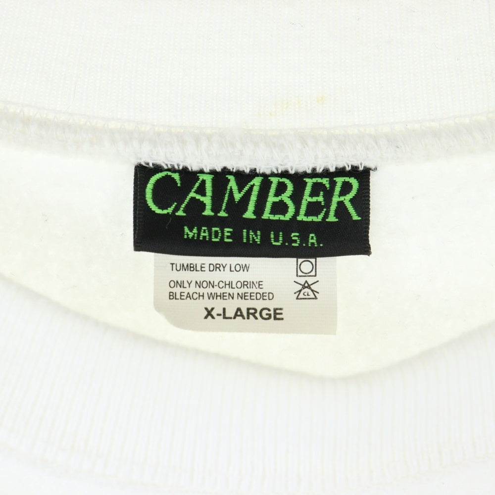 CAMBER(キャンバー) × WP WORLD GREATS S2 CREWNECK SWEAT フロントロゴプリント クルーネックスウェットトレーナー ホワイト WP10-CS01