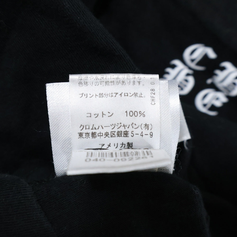 CHROME HEARTS(クロムハーツ) TOKYO 東京限定 バックスクロールラベル 両面プリント半袖Tシャツ カットソー ブラック
