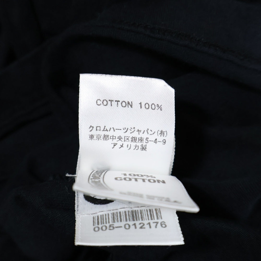 CHROME HEARTS(クロムハーツ) BSフレア プリント Vネック 半袖Tシャツ カットソー ブラック/ホワイト