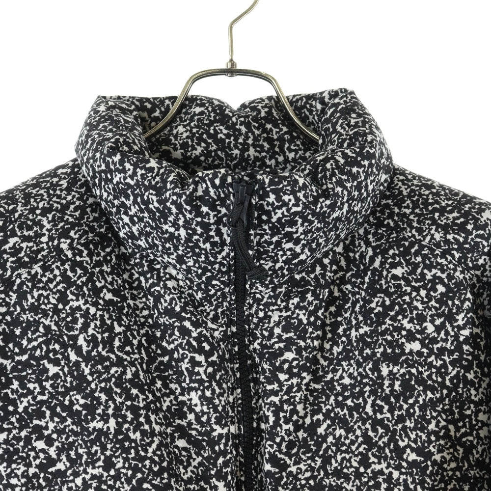 COOTIE(クーティー) Jacquard Down Jacket ジャガード ジップアップダウンジャケット ブラック/ホワイト