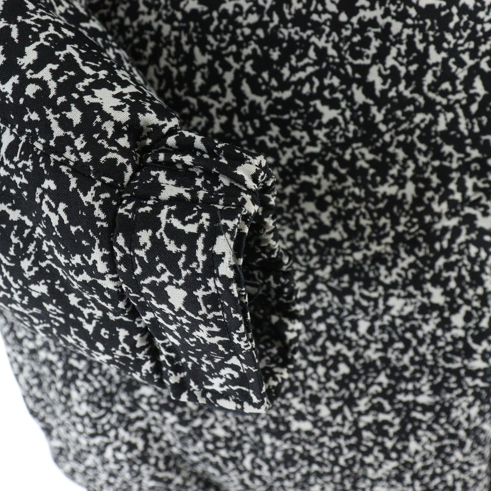 COOTIE(クーティー) Jacquard Down Jacket ジャガード ジップアップダウンジャケット ブラック/ホワイト