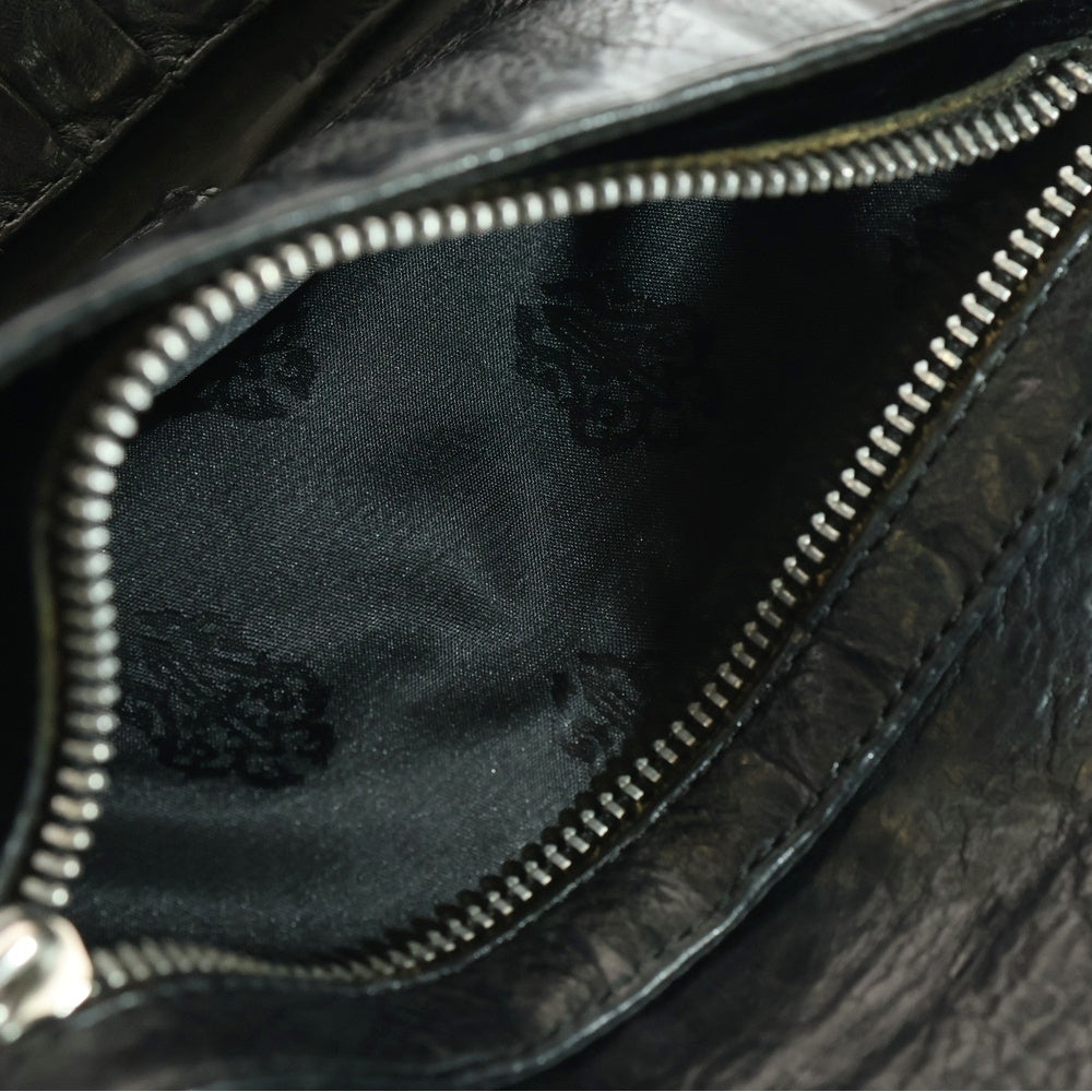 CHROME HEARTS(クロムハーツ) WAVE ウェーブ レザーウォレット 財布 ブラック BCA374