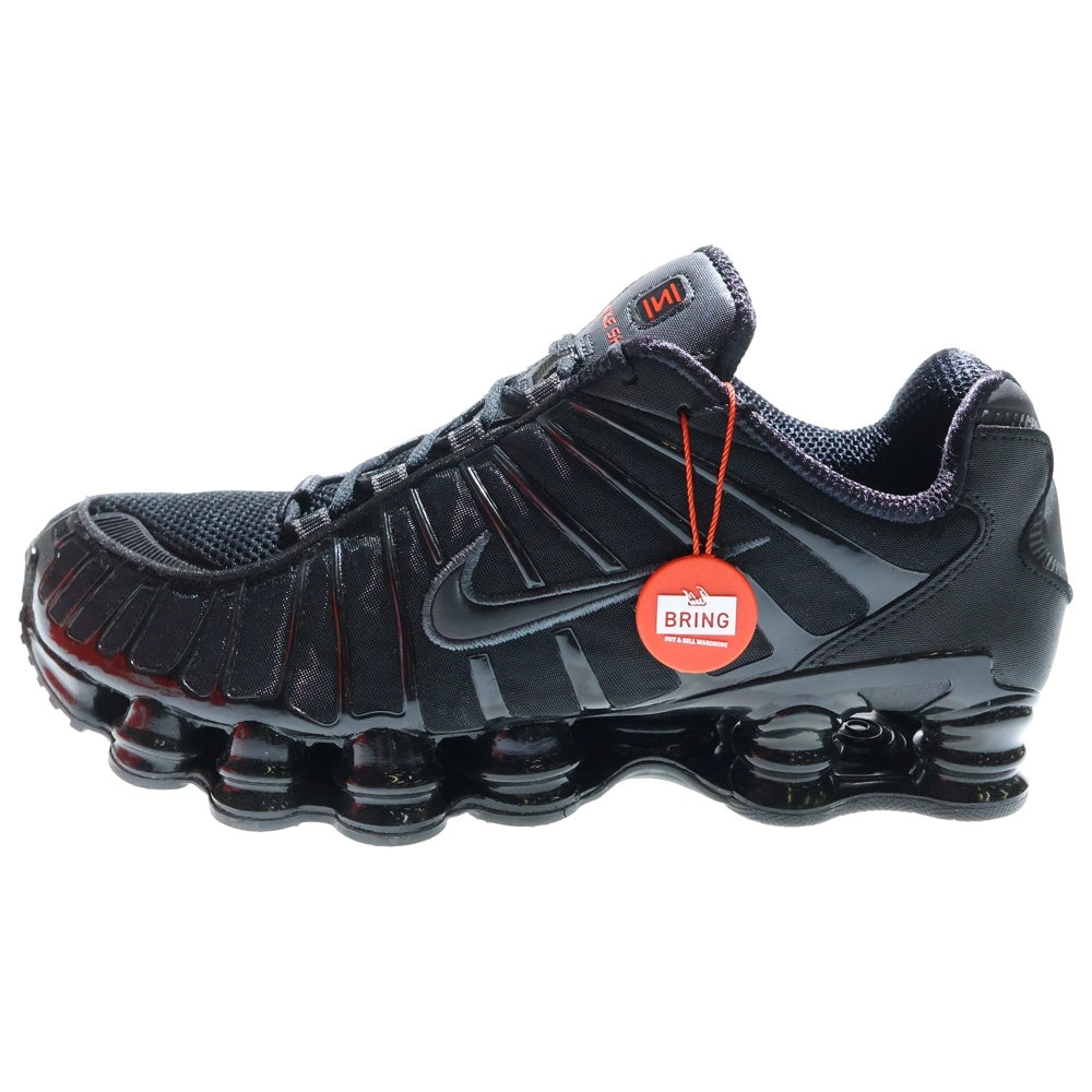 NIKE(ナイキ) SHOX TL BLACK METALLIC HEMATITE AV3595-002 ショックス ティーエル メタリック ヘマタイト ローカットスニーカー ブラック US11/29.0cm