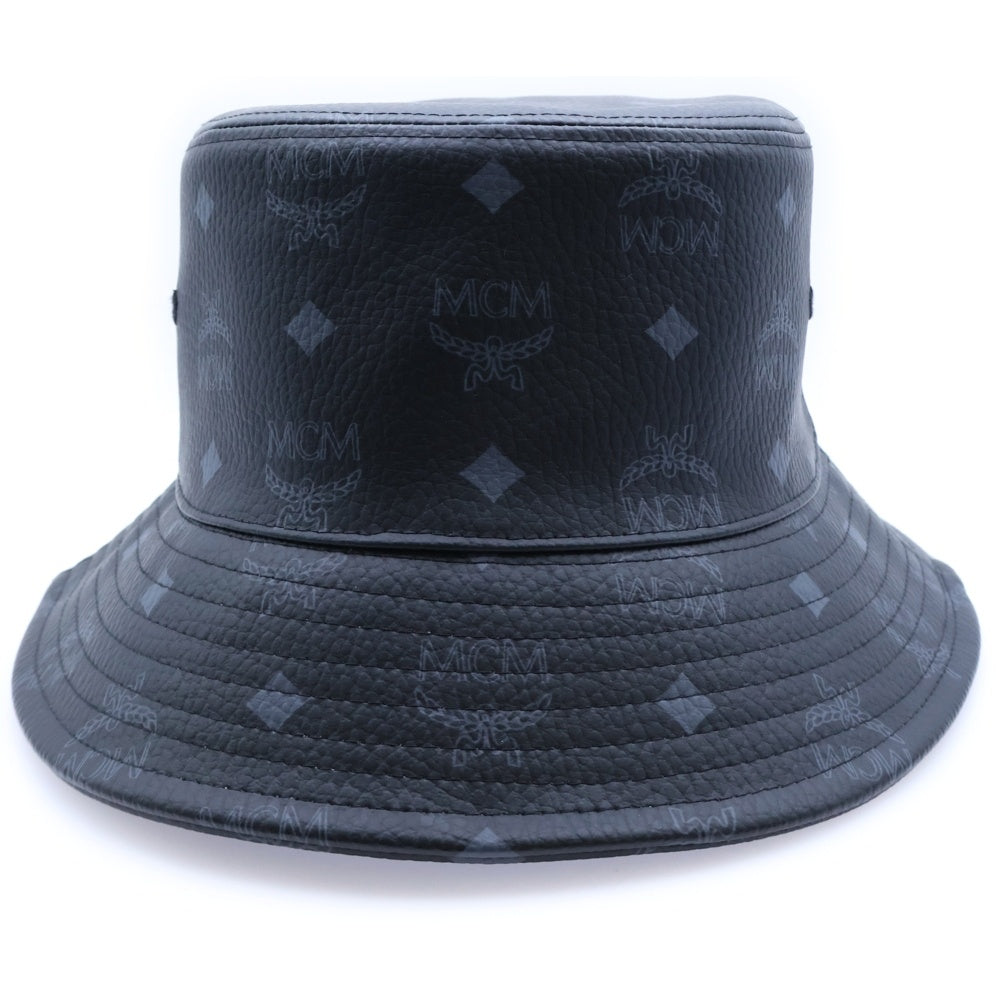 MCM(エム シー エム) MCMデザイン ヴィセトス PVCバケットハット 帽子 ブラック MEHBAMM01BK001