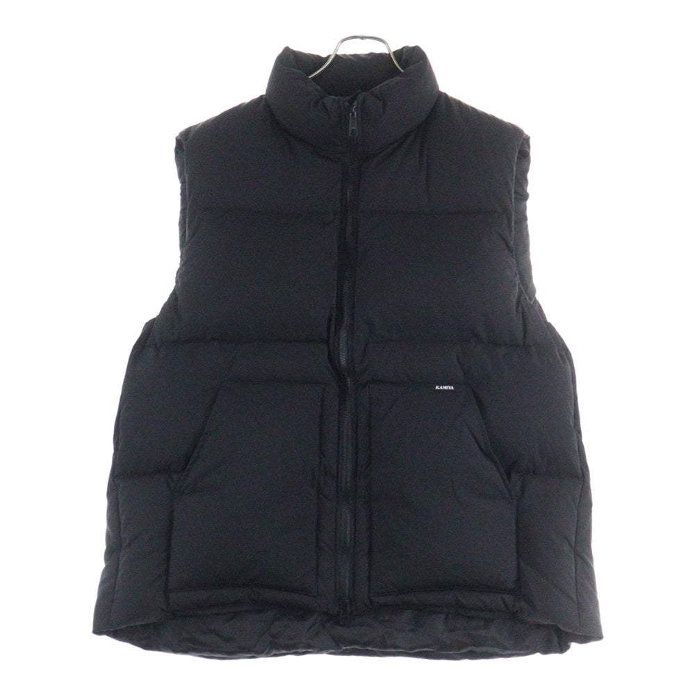 KAMIYA(カミヤ) 24AW DOWN VEST ナイロン ダウンベスト ブラック
