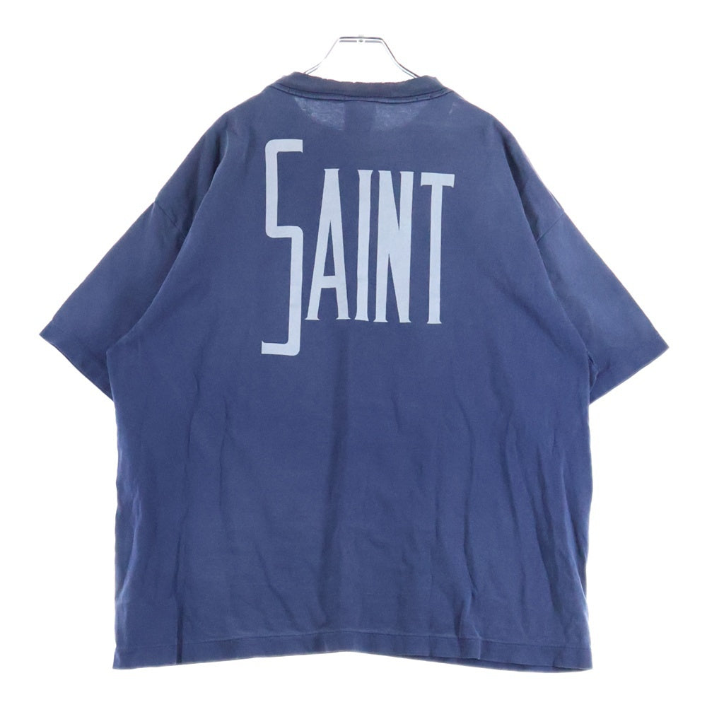 SAINT MICHAEL(セントマイケル) 25SS DNF-SS TEE FANTSIA 両面半袖プリントTシャツ カットソー ネイビー SM-HR8-0000-C65