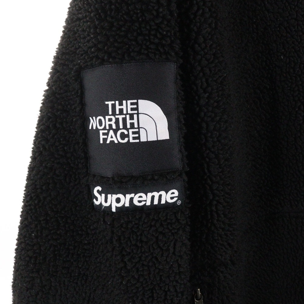 SUPREME(シュプリーム) 20AW×THE NORTH FACE Logo Hoodie Fleece Jacket ジップアップ パーカー ブラック NT62004I