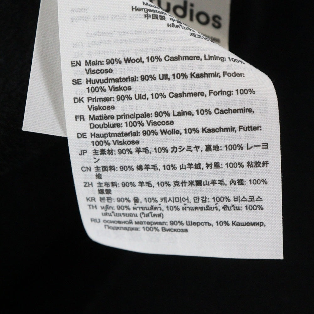 Acne Studios(アクネ ストゥディオズ) ウールジップジャケット ブラック FN-WN-OUTW001085