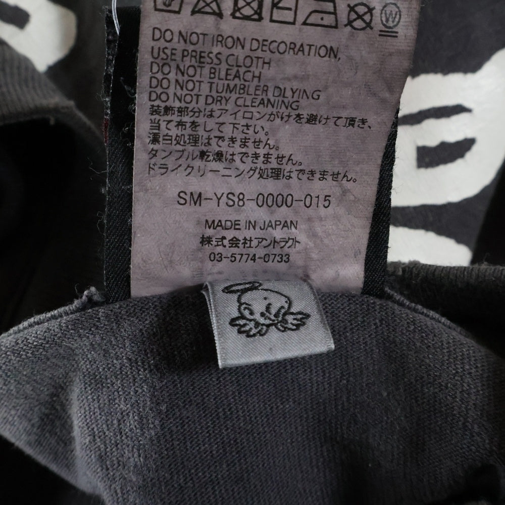 SAINT MICHAEL(セントマイケル) 24SS L/S TEE ヴィンテージ加工 ロングスリーブTシャツ 長袖Tシャツ グレー SM-YS8-0000-015