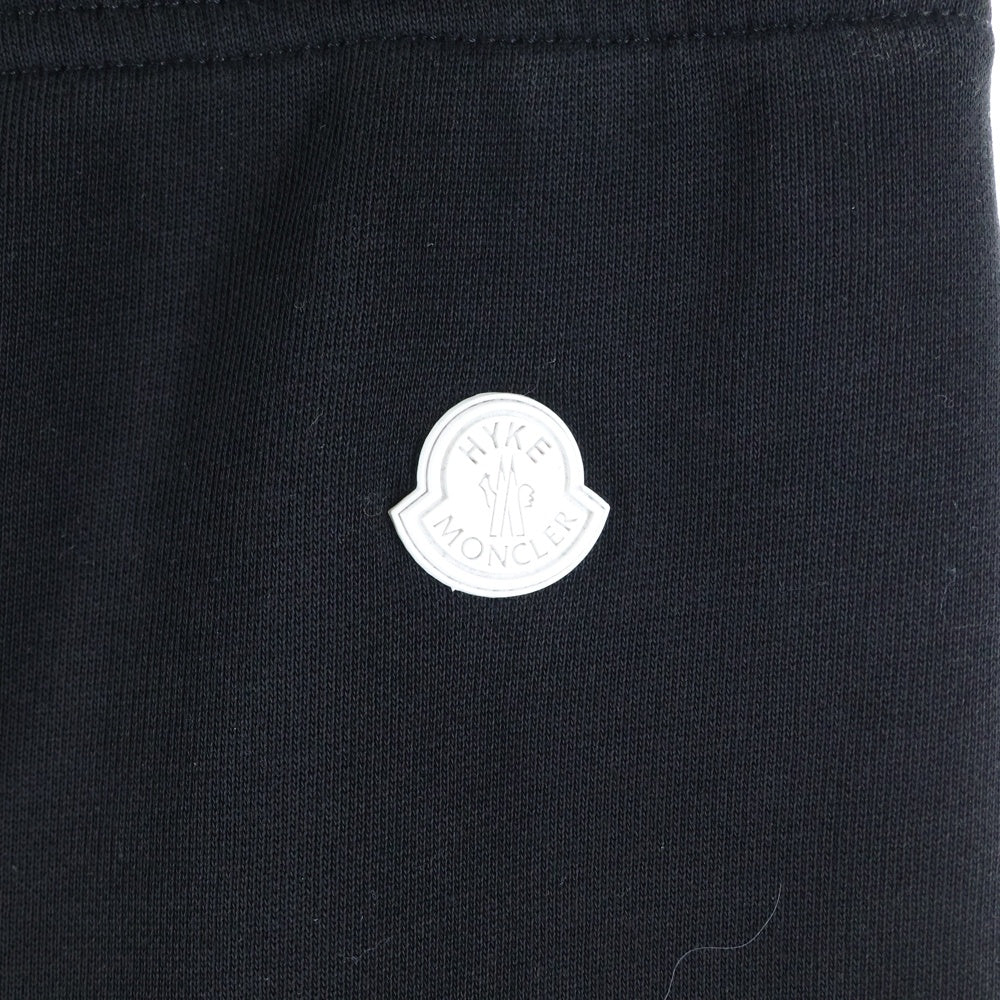 MONCLER(モンクレール) 22SS ×HYKE ハイク ロゴプリントスウェットパンツ ブラック H209K8H00001 M2719