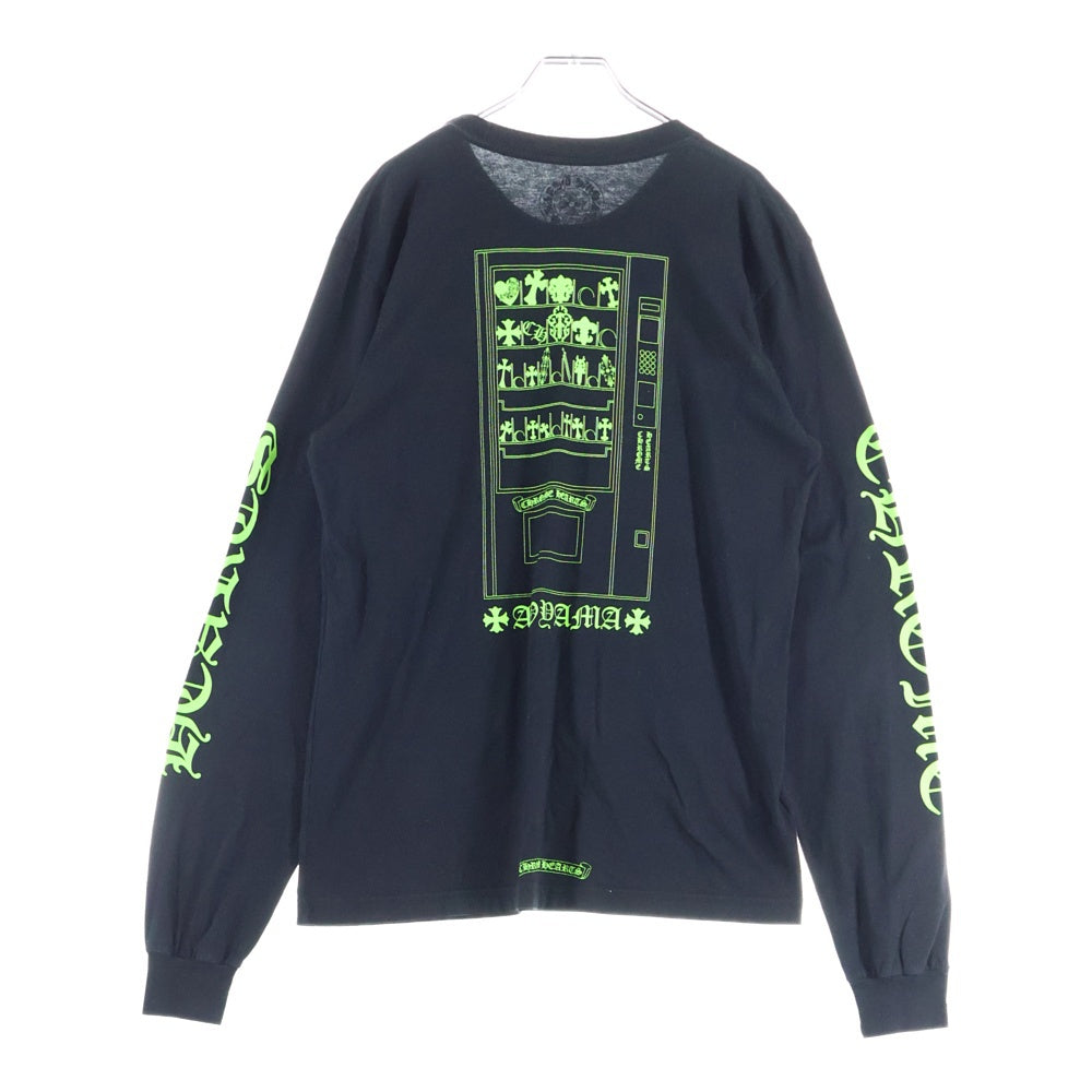 CHROME HEARTS(クロムハーツ) AOYAMA Limited Vending Machine L/S 青山限定 ベンディングマシーン 長袖Tシャツ ブラック/グリーン