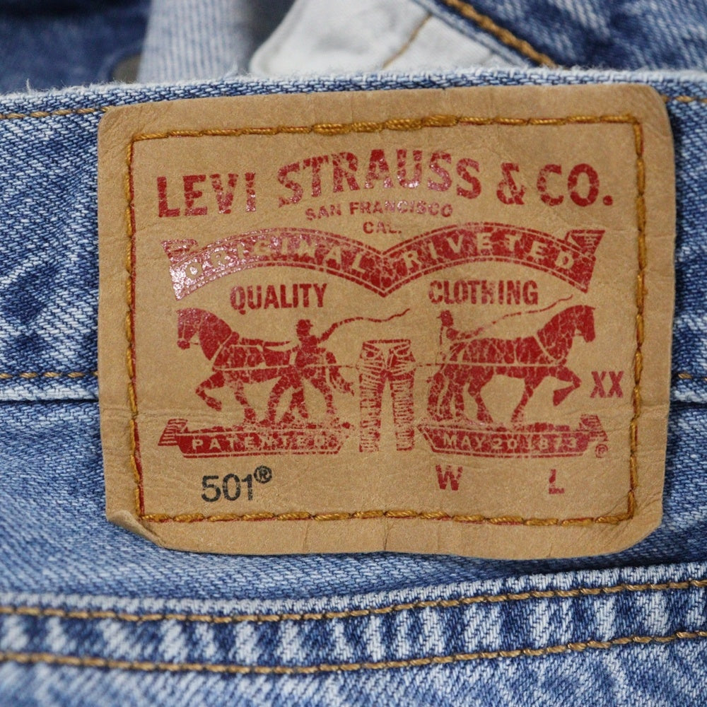 Levi's(リーバイス) 501 ボタンフライ ストレート デニムパンツ インディゴ 12501-0237