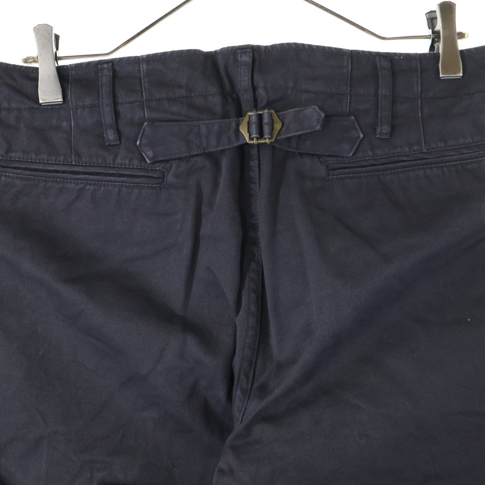 VISVIM(ヴィスヴィム) 12AW SLIM CHINO PANTS スリム チノ パンツ シンチバック フライボタン パンツ ネイビー 0112205008007