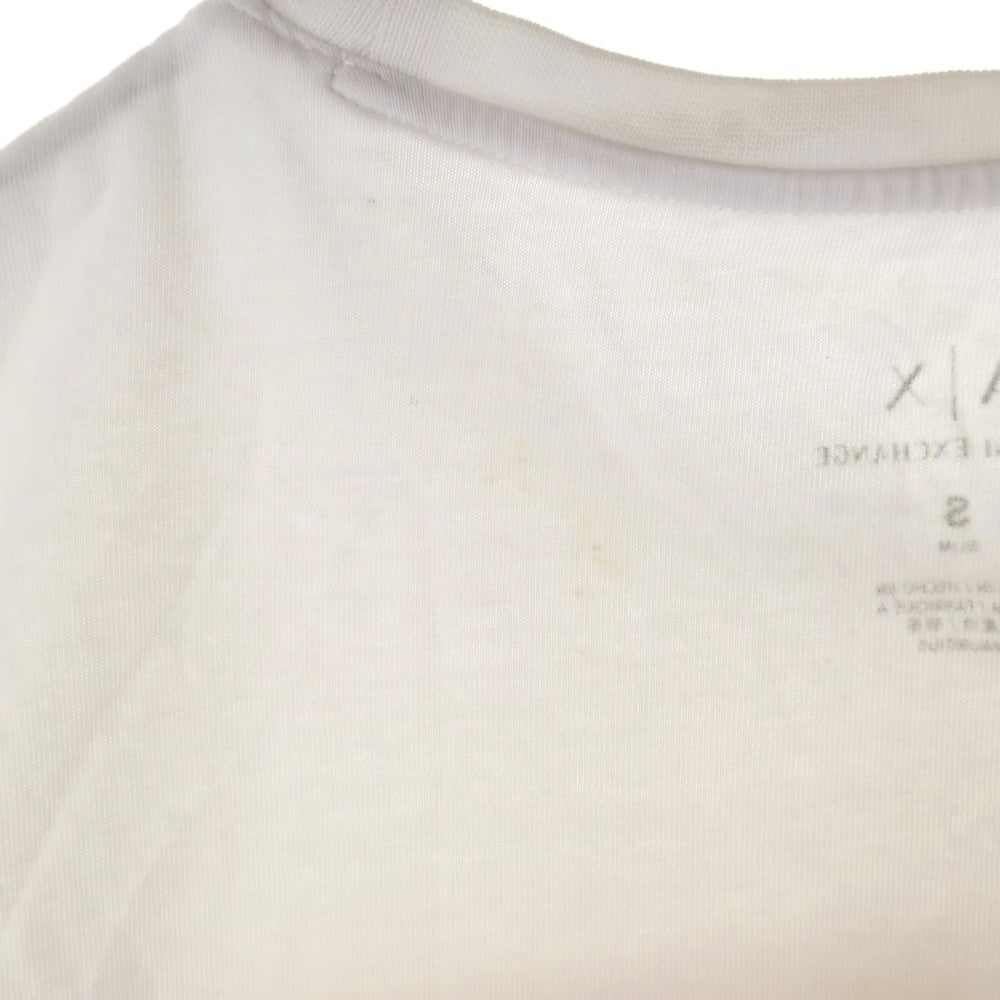 Armani Exchange(アルマーニ エクスチェンジ) ブランドロゴ プリント半袖Tシャツ カットソー ゴールド/ホワイト 3ZZTHC ZJV1Z