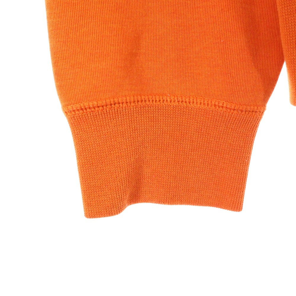 POLO RALPH LAUREN(ポロラルフローレン) LONG SLEEVE-SWEATSHIRT フロント刺繍ロゴ クルーネックスウェット トレーナー オレンジ LSCNM6