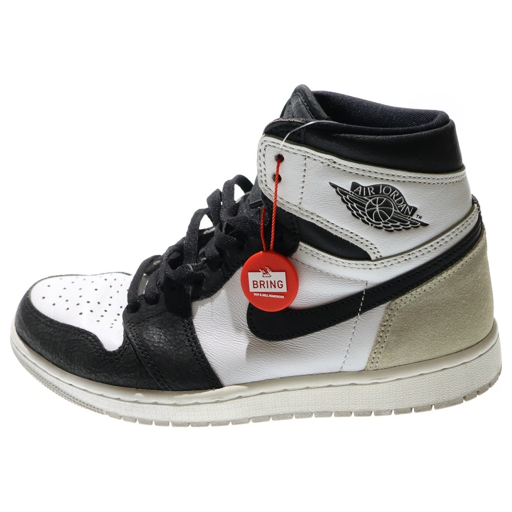 NIKE(ナイキ) AIR JORDAN 1 HIGH OG BLEACHED CORAL 555088-108 エアジョーダン1 ハイカットスニーカーブリーチド コーラル ホワイト/ブラック US8.5/26.5cm