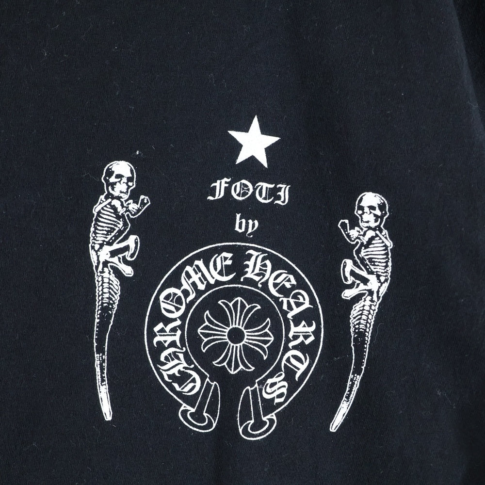 CHROME HEARTS(クロムハーツ) OLD FOTI CH S/S Tee FOTI バックプリント 半袖Tシャツ カットソー ブラック