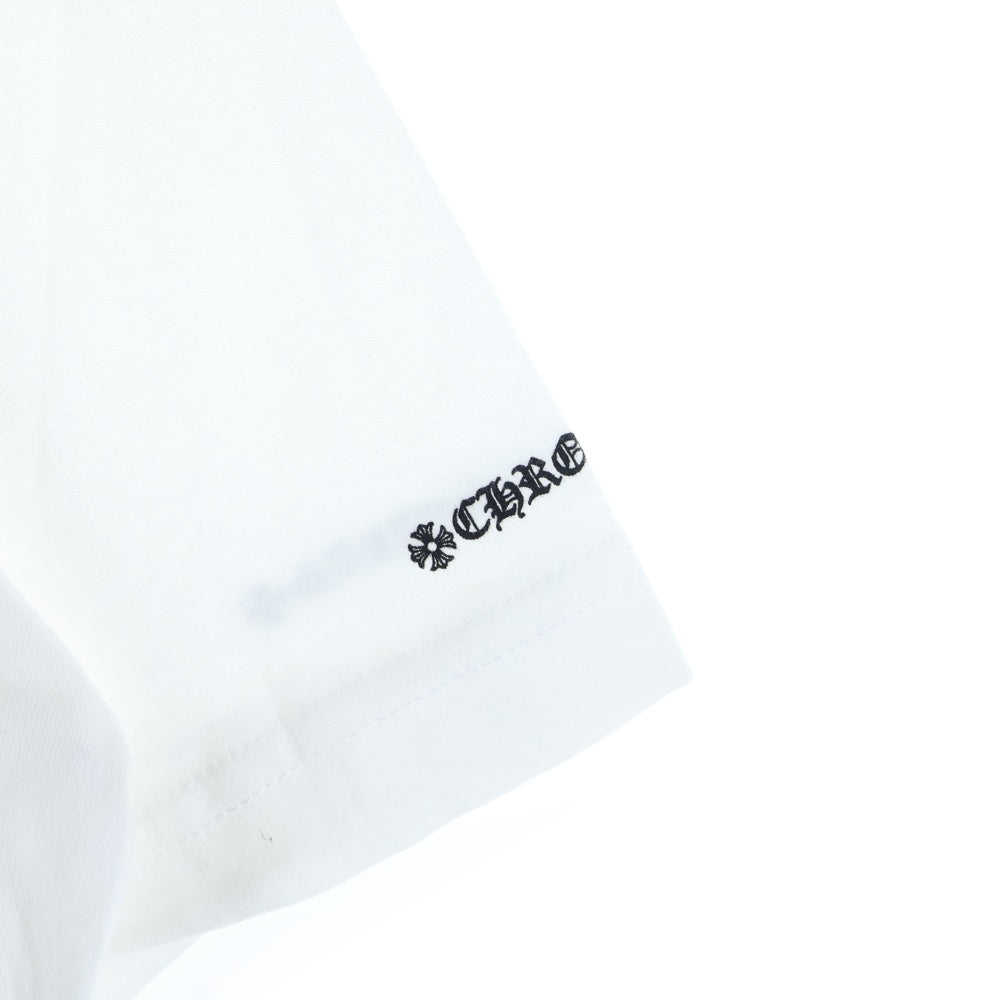 CHROME HEARTS(クロムハーツ) CH LOVE YOU NECK LOGO POCKET TEE ラブユー ネックロゴ 半袖Tシャツ ポケットT ホワイト