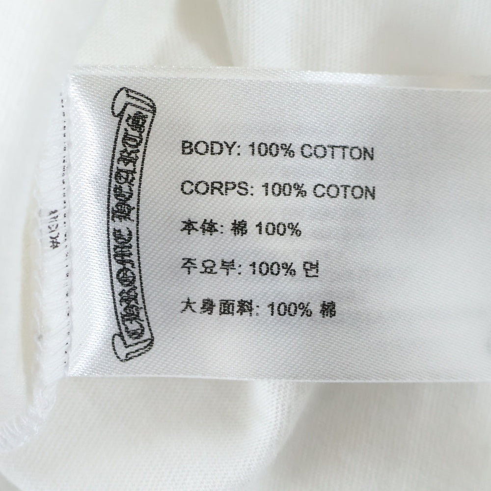 CHROME HEARTS(クロムハーツ) CH LOVE YOU NECK LOGO POCKET TEE ラブユー ネックロゴ 半袖Tシャツ ポケットT ホワイト