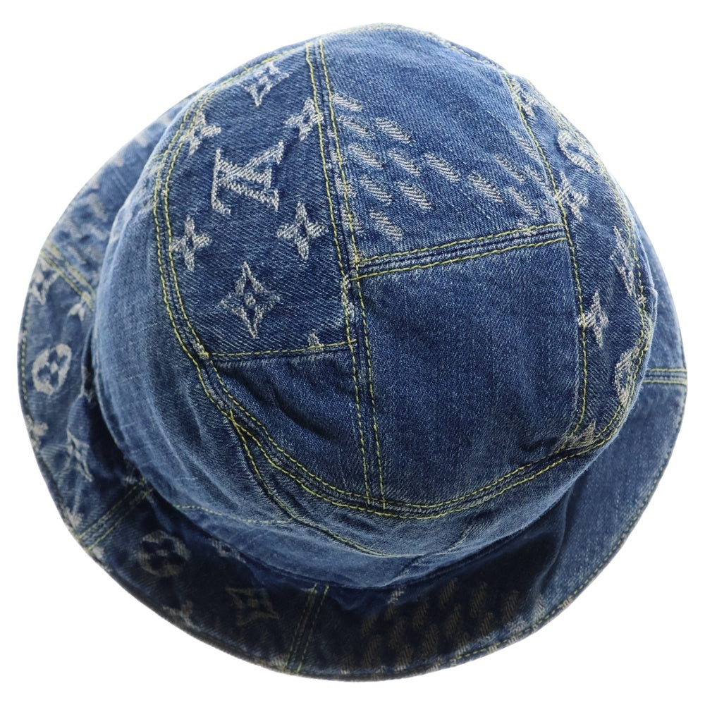 LOUIS VUITTON(ルイヴィトン) ダミエジャイアント ウェーブハット バケットハット インディゴ MP2734