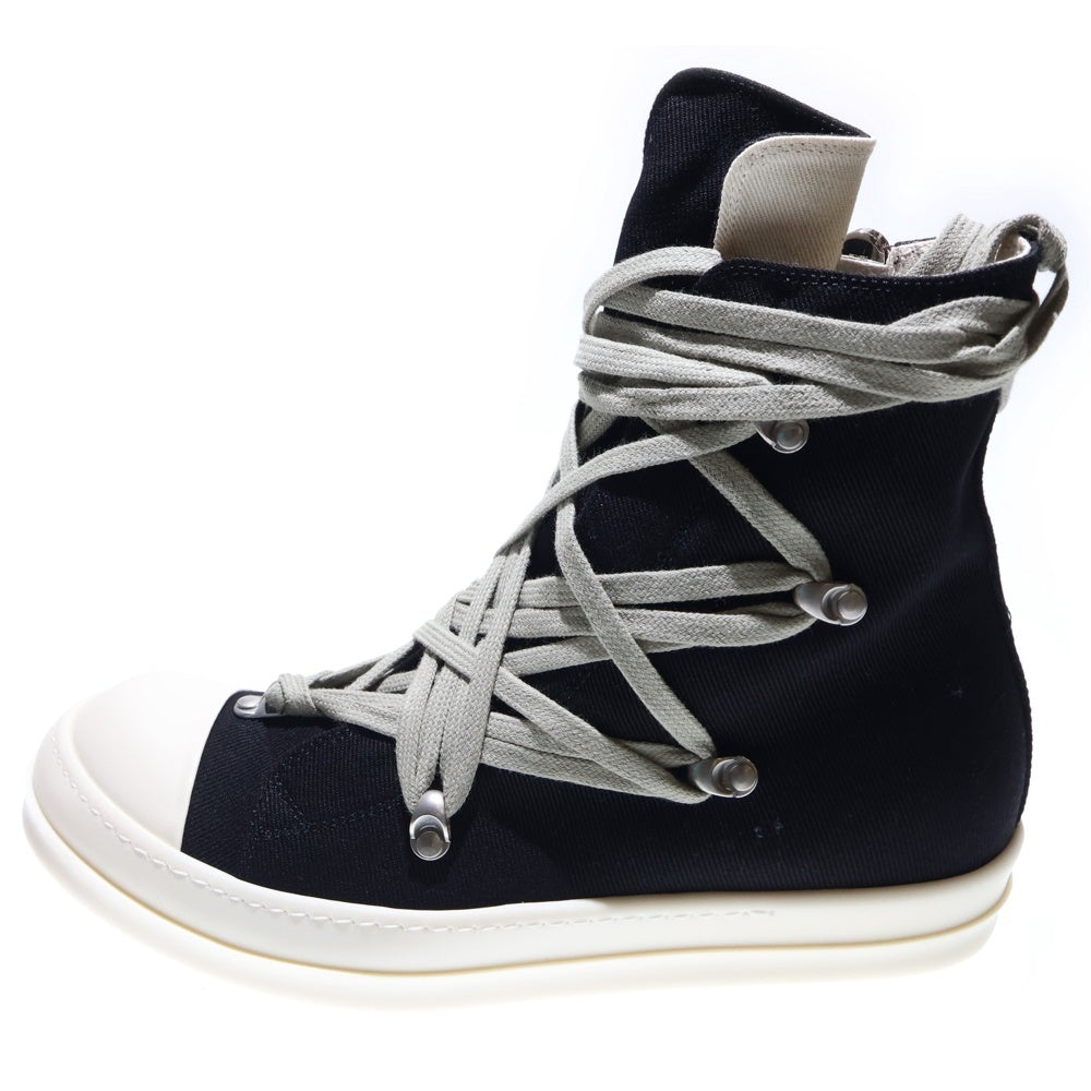 DRKSHDW(ダークシャドウ) 25AW MEGALACE SNEAKS メガレース ハイカットスニーカー ブラック/ホワイト DU02E7809