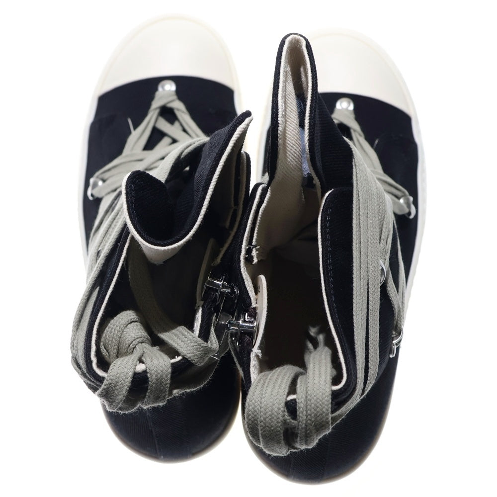 DRKSHDW(ダークシャドウ) 25AW MEGALACE SNEAKS メガレース ハイカットスニーカー ブラック/ホワイト DU02E7809