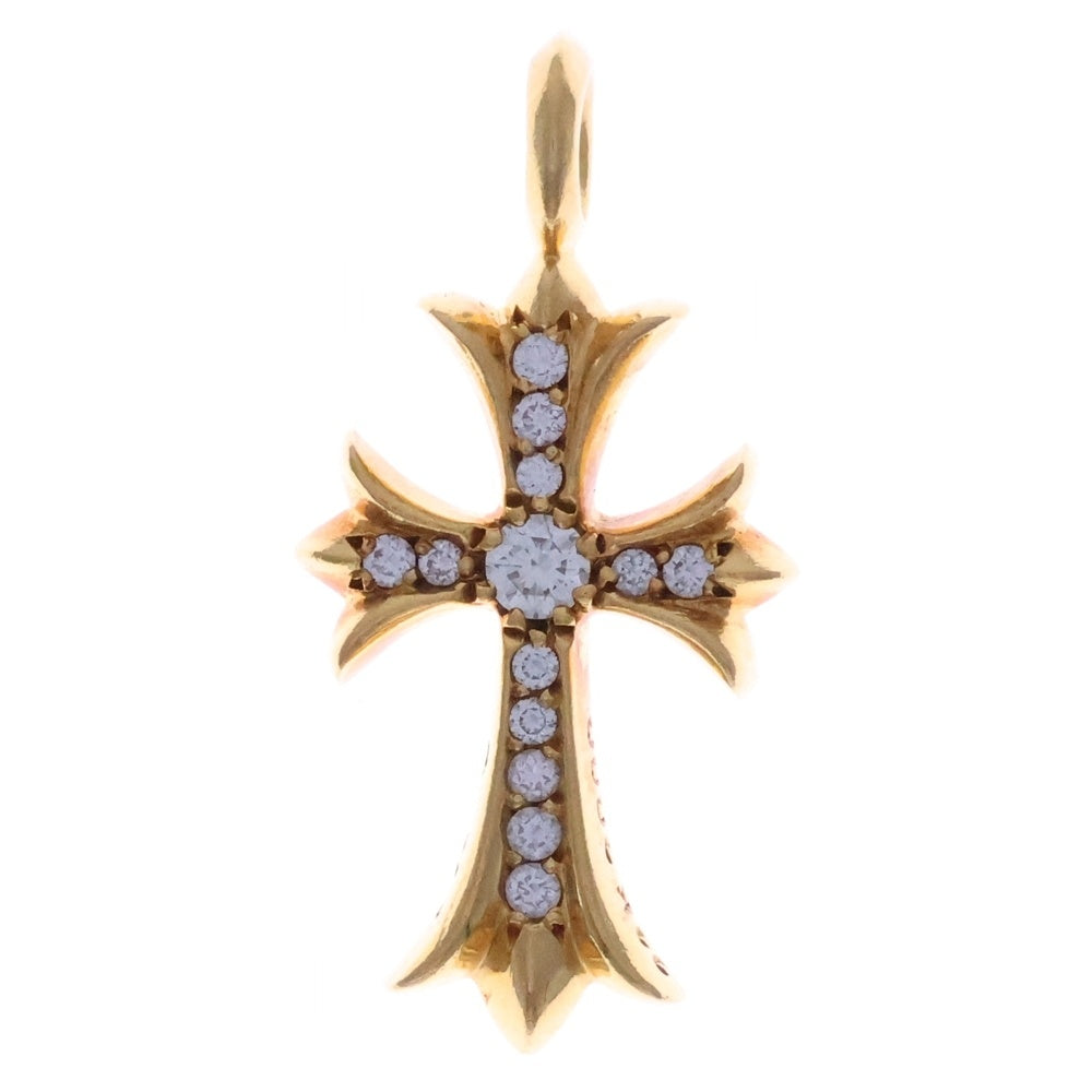 CHROME HEARTS(クロムハーツ) 22K TNY CRSF P/DIA タイニーファットクロス PAVEダイヤ ペンダントトップ ゴールド BCA033