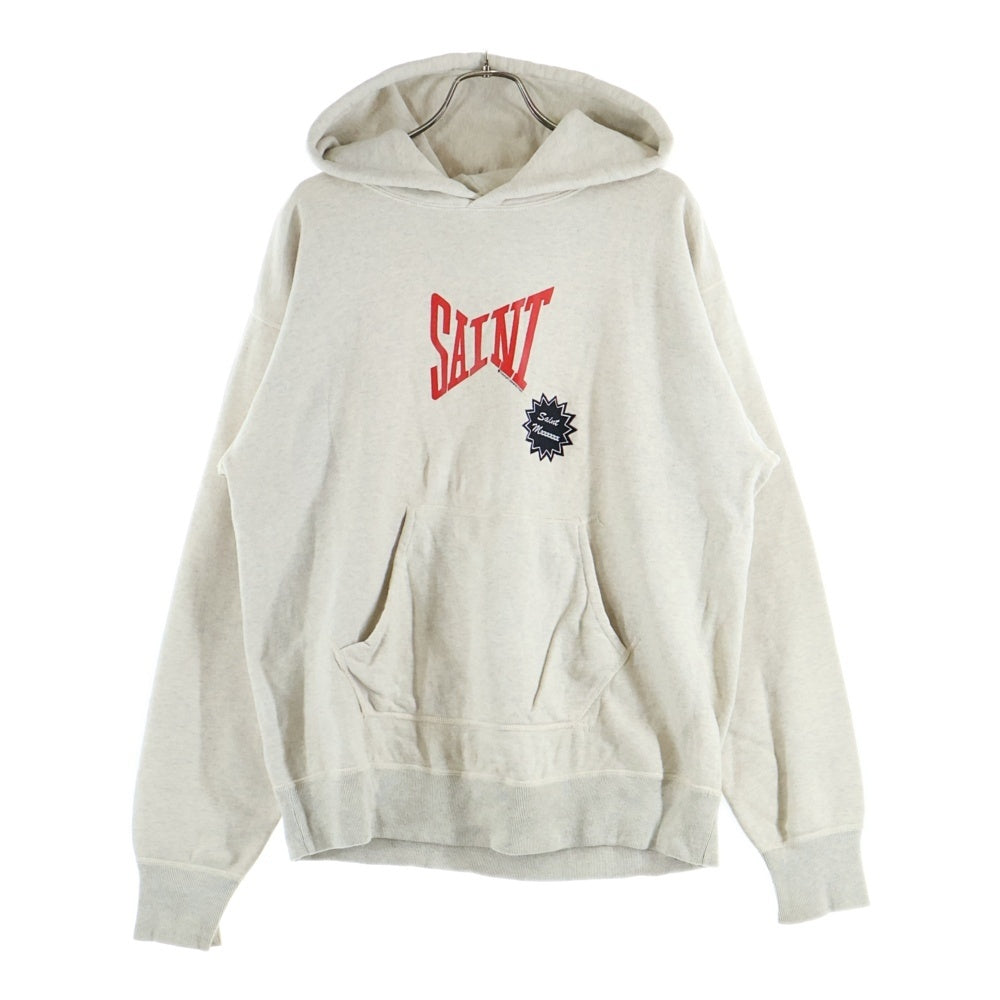 SAINT MICHAEL(セントマイケル) 24SS HOODIE SAINT フーディー スウェット プルオーバーパーカー アイボリー SM-YS8-0000-036
