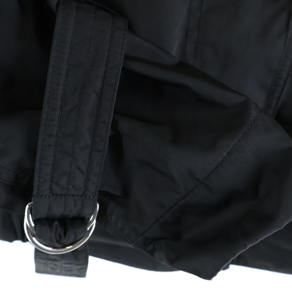 MONCLER(モンクレール) 22SS HOULGATE GIUBBOTTO ボタンフライ ナイロンジャケット ブラック レディース