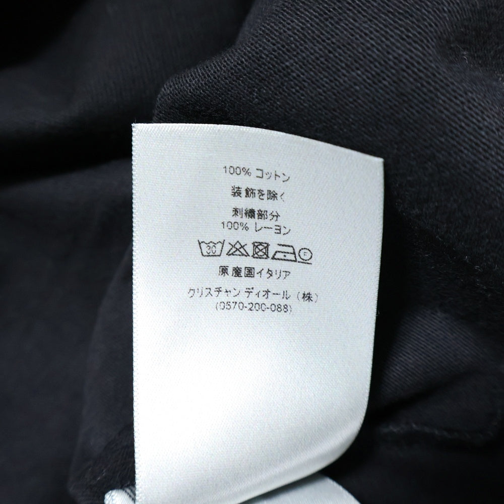 DIOR(ディオール) CD ICON 刺繍ロゴ 半袖Tシャツ カットソー ブラック 943J605A0554