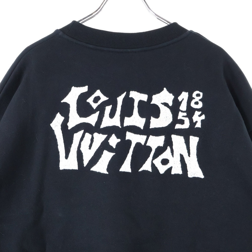 LOUIS VUITTON(ルイヴィトン) LVコミックスオウルパッチクルーネックスウェットトレーナー ブラック RM231 VW3 HOY79W