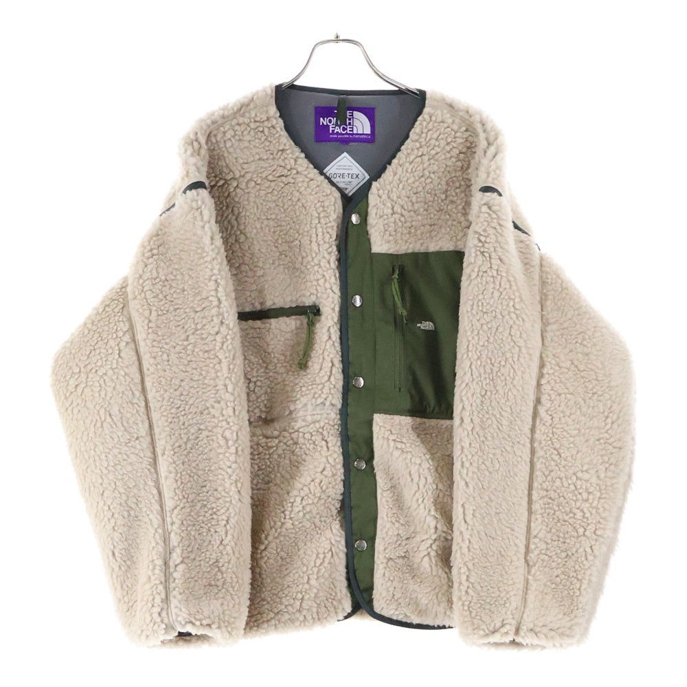 THE NORTH FACE PURPLE LABEL(ノースフェイスパープルレーベル) 22AW Wool Boa Fleece Field Cardigan Beige ウール ボア フリース フィルド カーディガン NA2250N