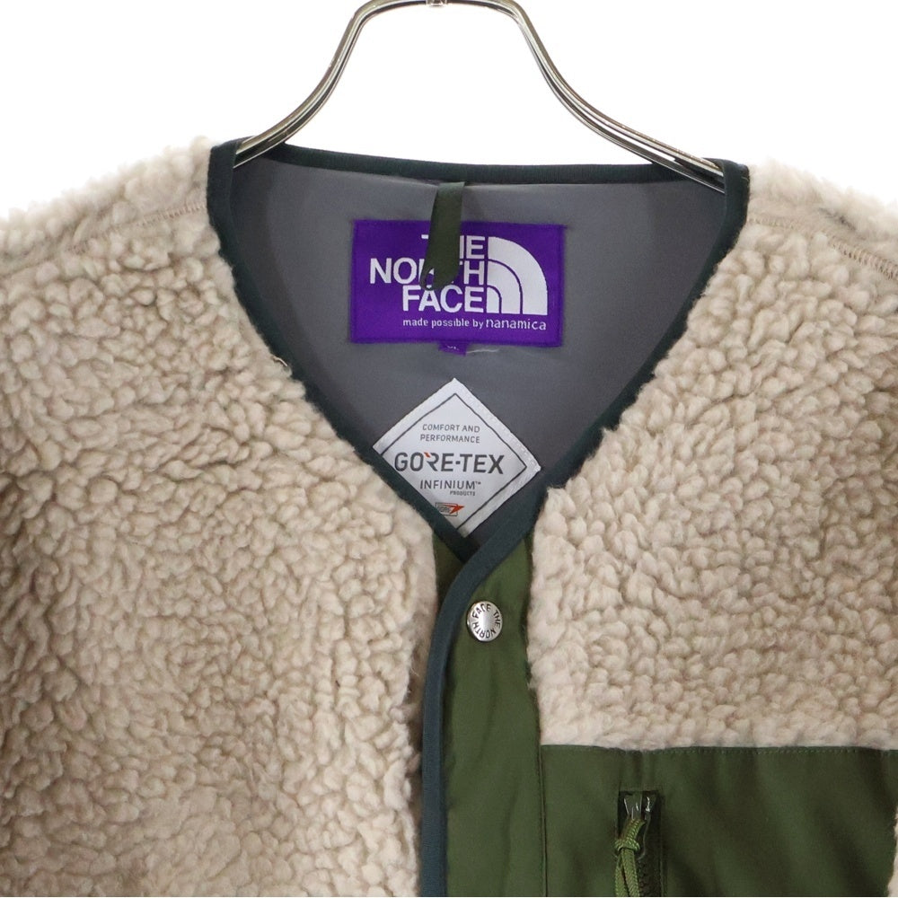 THE NORTH FACE PURPLE LABEL(ノースフェイスパープルレーベル) 22AW Wool Boa Fleece Field Cardigan Beige ウール ボア フリース フィルド カーディガン NA2250N