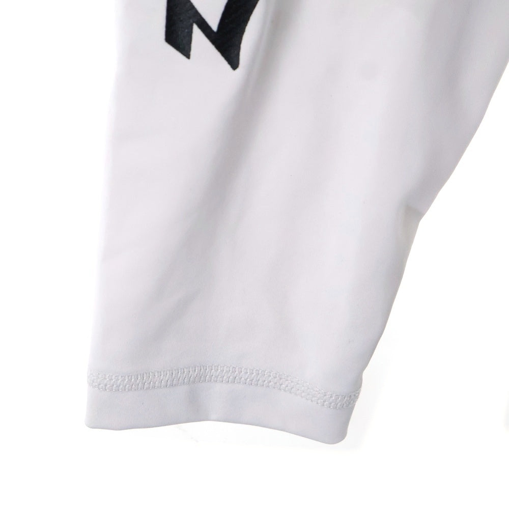 CHROME HEARTS(クロムハーツ) LS Rash Guard 袖ロゴプリント 長袖ラッシュガード カットソー ホワイト
