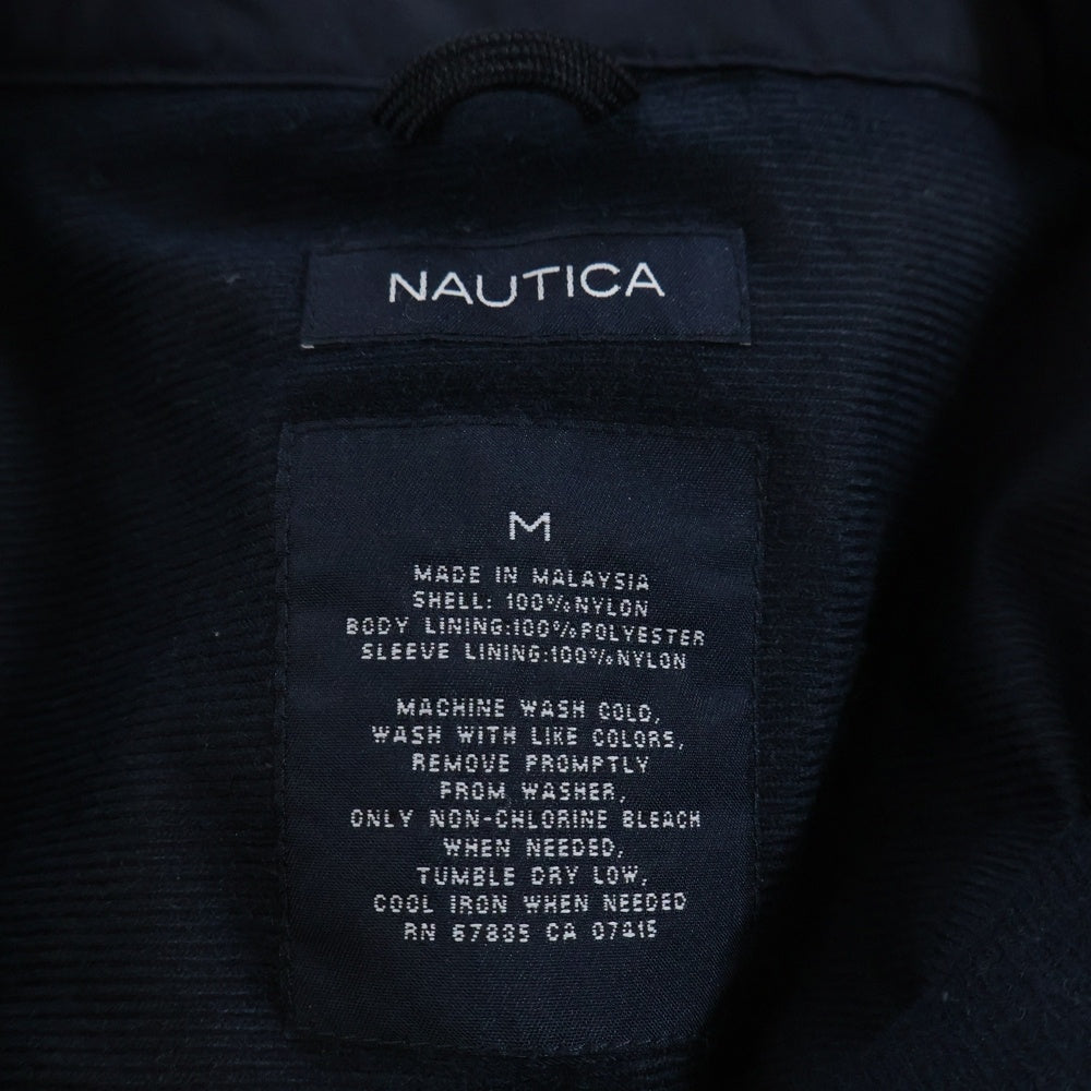 NAUTICA(ノーティカ) ナイロンジャケット フロントロゴ刺繍 4ポケット ナイロン イエロー